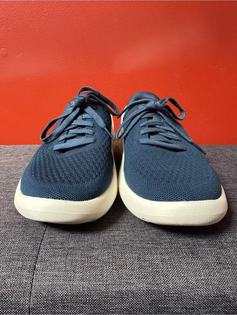 Kizik Roamer Navy Blue Knit Hands Free Slip On Sneakers Mens 8.5 Womens 10
